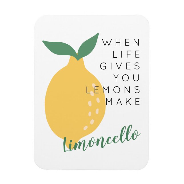 När du lever Ge gör du lejonerna Limoncello Magnet (Vertikal)