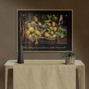 När du lever Ge gör du lejonerna Limoncello Poster