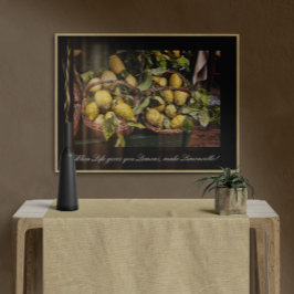 När du lever Ge gör du lejonerna Limoncello Poster