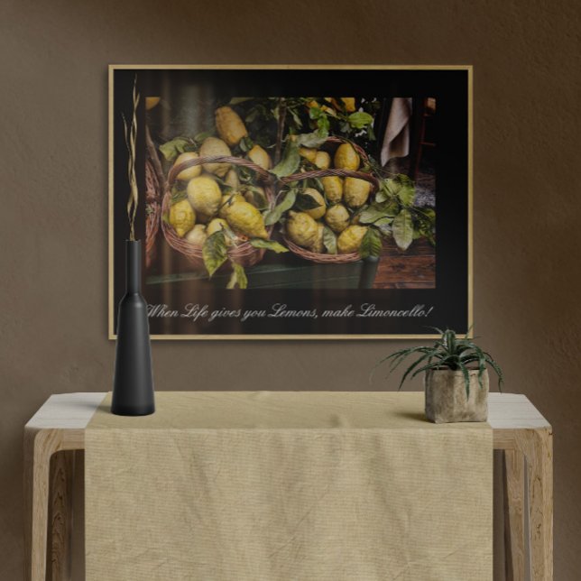 När du lever Ge gör du lejonerna Limoncello Poster (Skapare uppladdad)