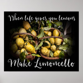 När du lever Ge gör du lejonerna Limoncello Poster