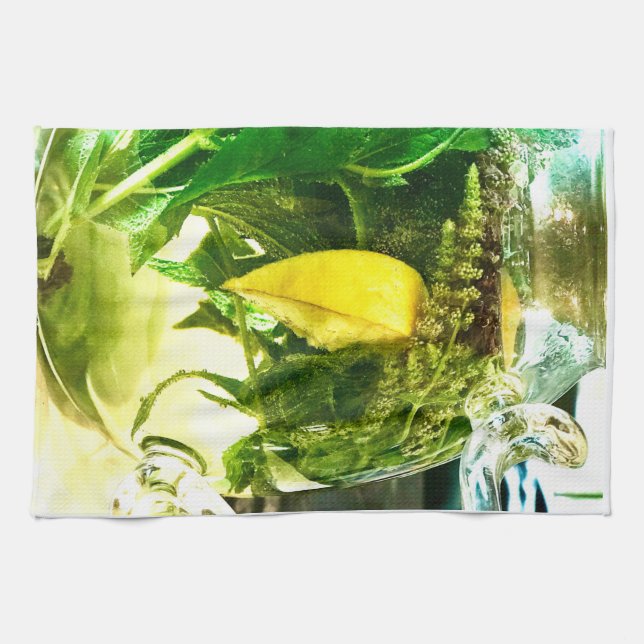 När du lever i ge citroner kökshandduk (Horisontell)