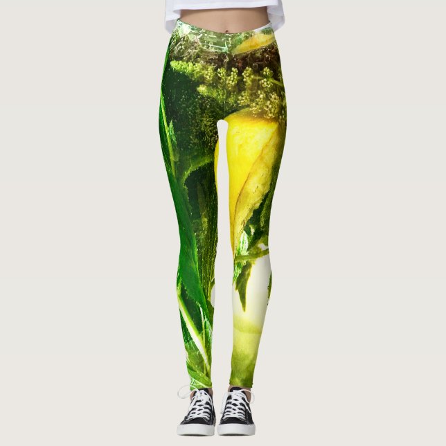 När du lever i ge citroner leggings (Framsida)