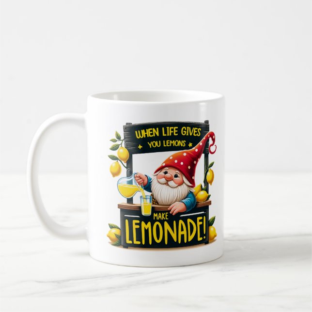 När du lever i ge gör du citron till lemonad kaffemugg (Vänster)