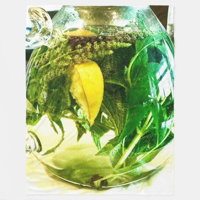 När du lever i ge ligger citroner. fleecefilt (Framsidan)