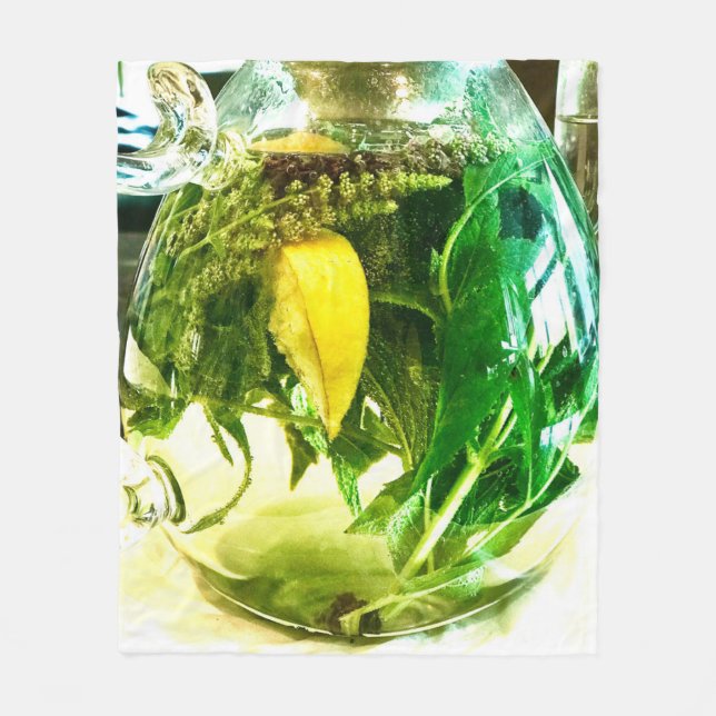 När du lever i ge ligger citroner. fleecefilt (Framsidan)