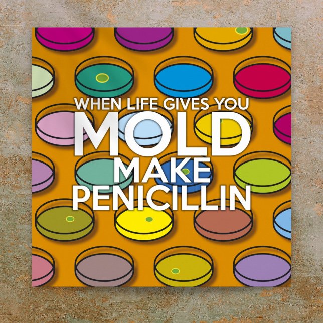 NÄR DU LIV GE GÖR DU PENICILLIN VEENCE POSTER (WHEN LIFE GIVES YOU MOLD MAKE PENICILLIN SCIENCE POSTER)
