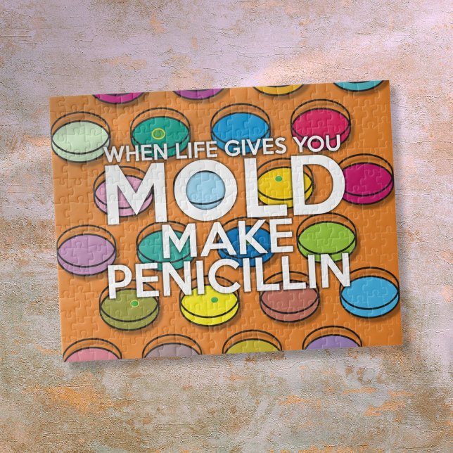 NÄR DU LIV GE MOLD science Pussel (WHEN LIFE GIVES YOU MOLD Fun Science Jigsaw Puzzle)