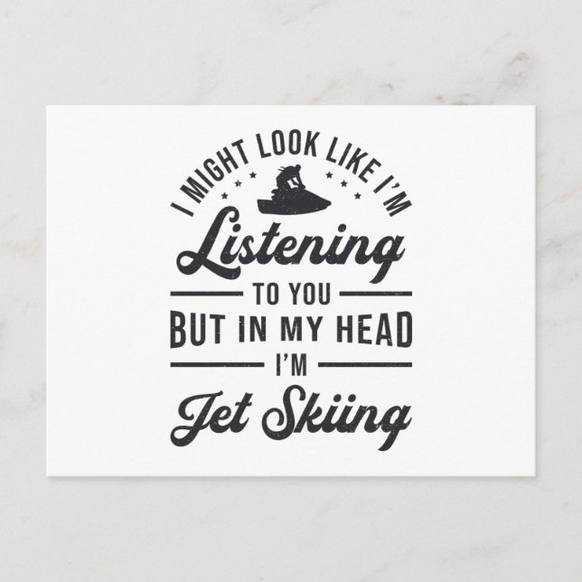 När du lyssnar på Jet Ski Jet och hoppas på Vatten Vykort (Framsida)