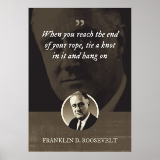 När du når slutet av repet, bind en knut i poster