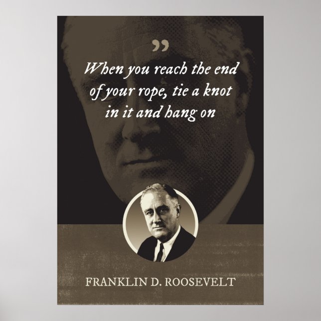 När du når slutet av repet, bind en knut i poster (Framsidan)