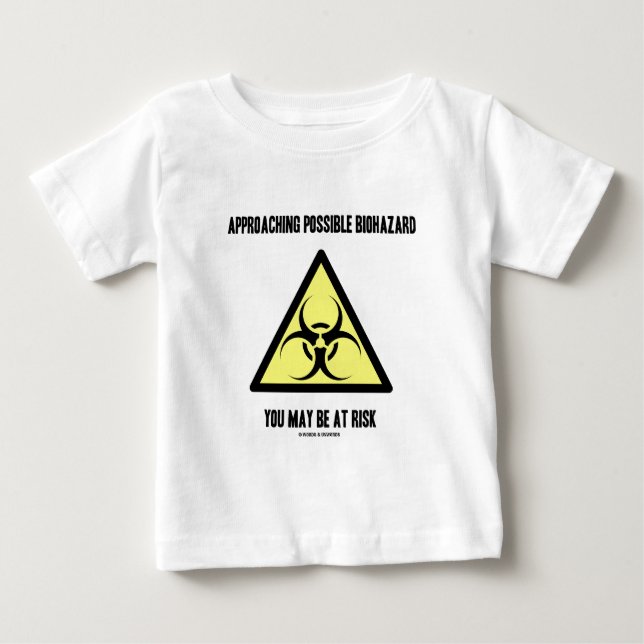 När du närmar dig en möjlig biorisk kan du vara i  tee shirt (Framsida)