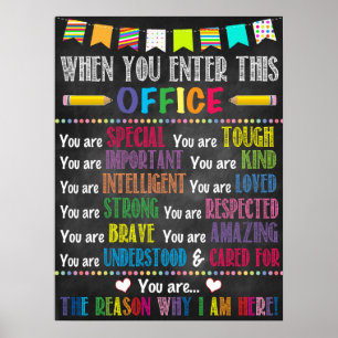 När du öppnar den här Office School Adselor Poster