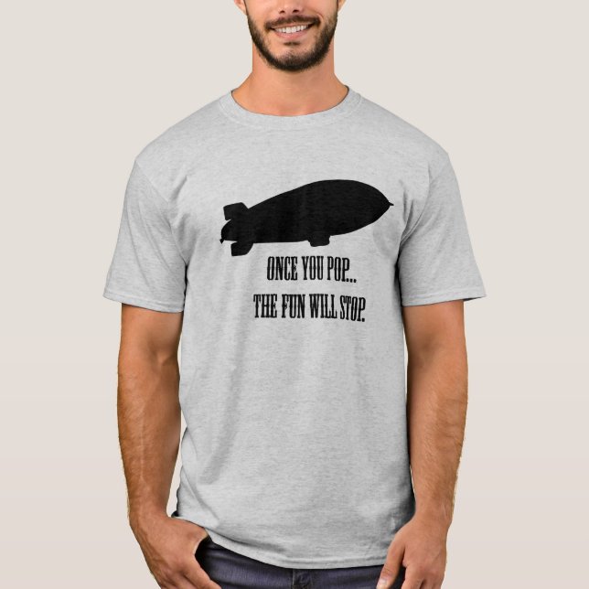 När du poppar… tee shirt (Framsida)