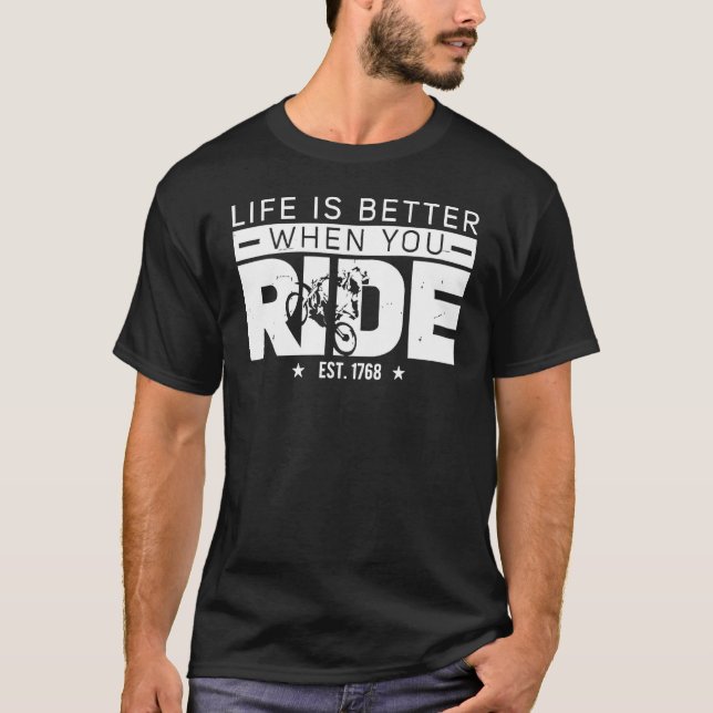 När du ride Est 1768 T Shirt (Framsida)