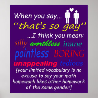 När du säger.. poster