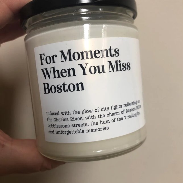 När du saknar Boston Ljusstake Etikett (Skapare uppladdad)