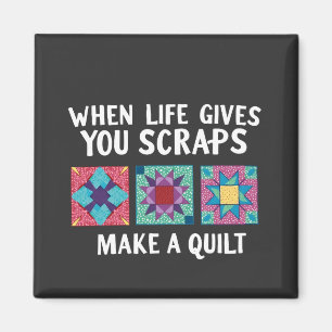 När du skrapar ge gör du en kvilt Knitters Magnet