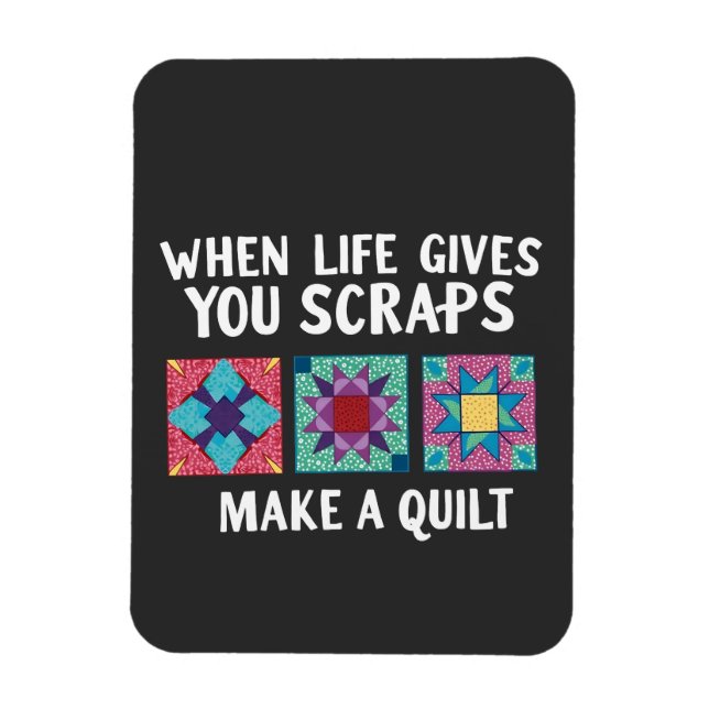 När du skrapar ge gör du en kvilt Knitters Magnet (Vertikal)