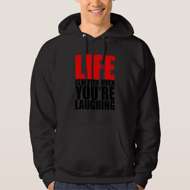 När du skrattar   hoodie (Framsida)