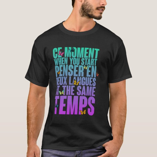 När du startar pennanteckningsspråk vid Deux T Shirt (Framsida)