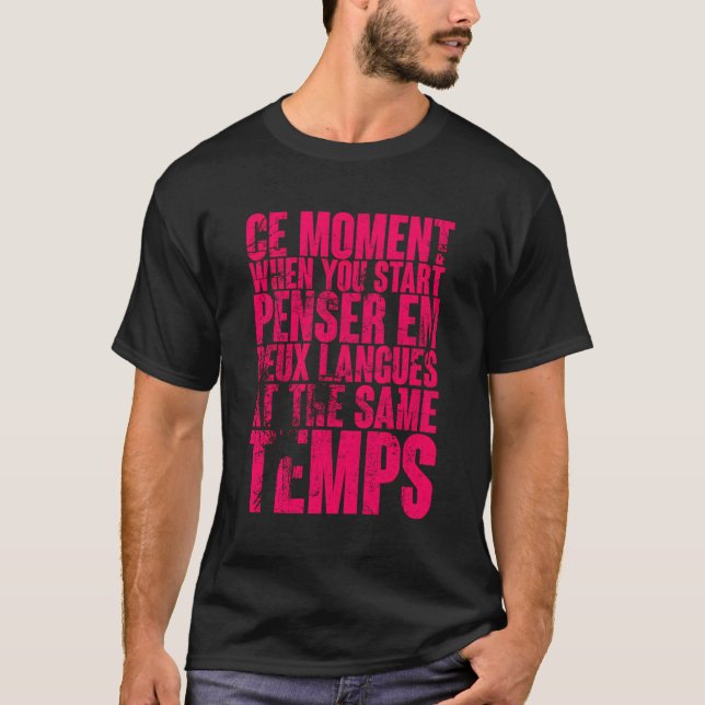 När du startar pennanteckningsspråk vid Deux T Shirt (Framsida)