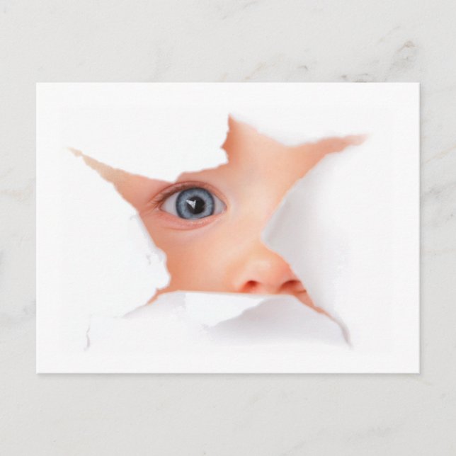 När du tittar på Baby ser du dig Vykort (Framsida)