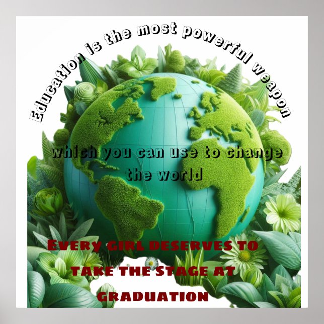 När du utbildar en tjej, utbildar du en nation poster (Framsidan)
