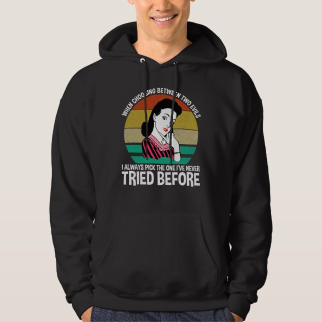 När du väljer mellan två bilder hoodie (Framsida)