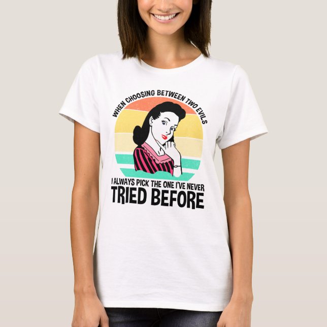 När du väljer mellan två bilder t shirt (Framsida)