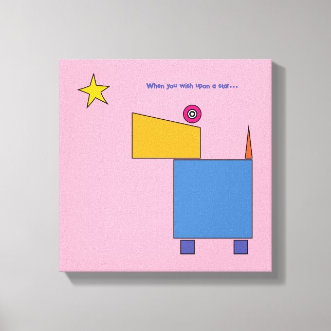 När du vill ha en stjärna.. av Michele Moses. Canvastryck (Framsida)