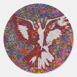 när duvor gråter runt klistermärke