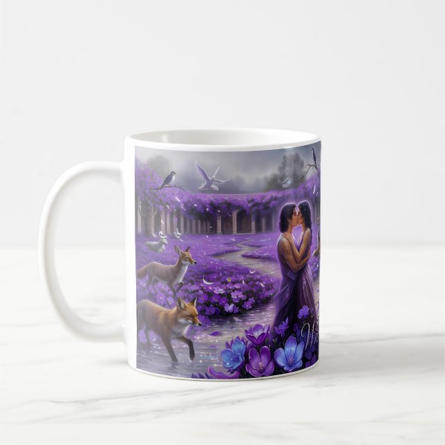 När Duvor Gråter Trädgårdskärlek och Skuggmugg Kaffemugg (Vänster)