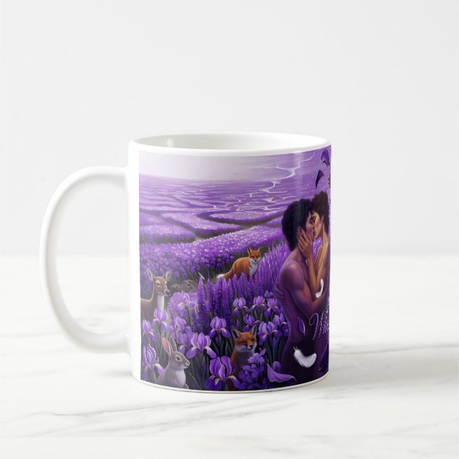 När duvor gråter Violetta Fält Passion Mug Kaffemugg (Vänster)