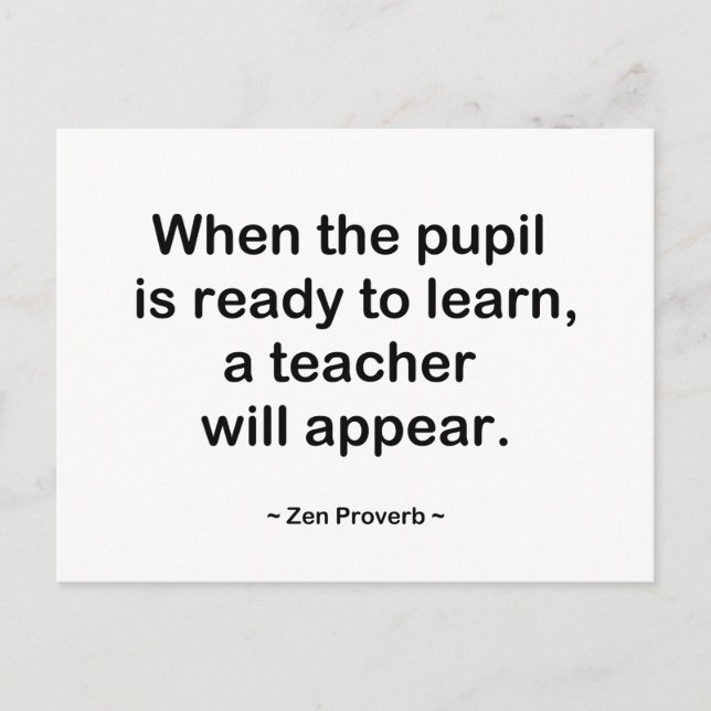 När eleven är redo vykort (Framsida)