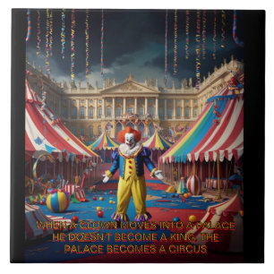 När en clown flyttar in i ett palats... kakelplatta