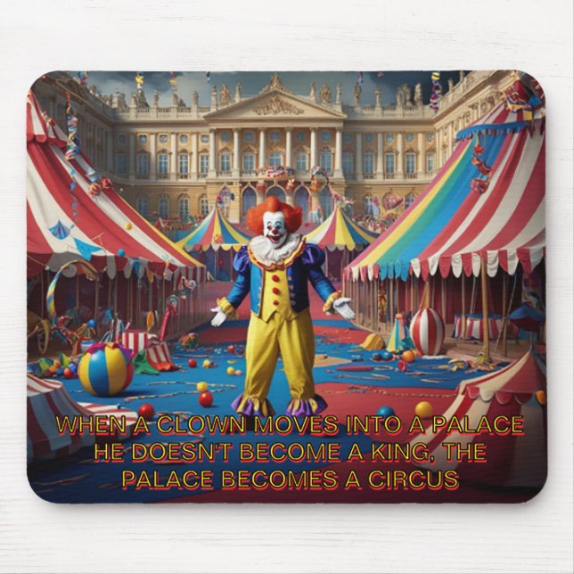 När en clown flyttar in i ett palats... musmatta (Framsidan)