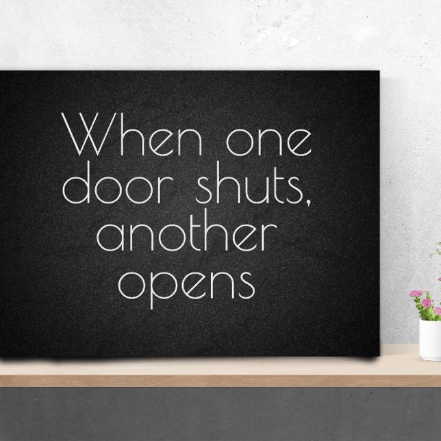 När en dörr inspirerar till grad citerar poster (Skapare uppladdad)