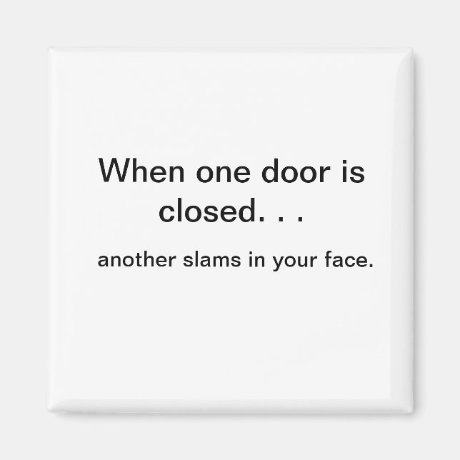 När en dörr öppnar magnet (Framsidan)