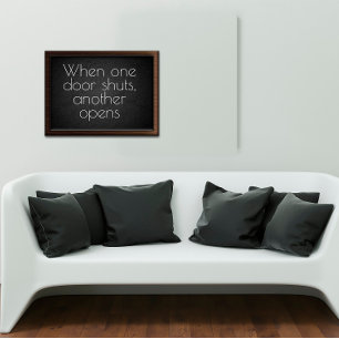 När en dörröppning poster