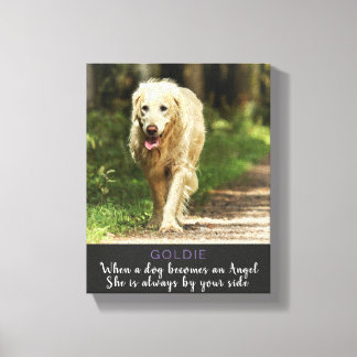 När en Hund blir och en gel blir kvinnlig Hund Canvastryck