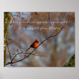 När en kardinal visas, fotografi poster