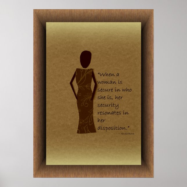 När en kvinna är säker Poster (Framsidan)