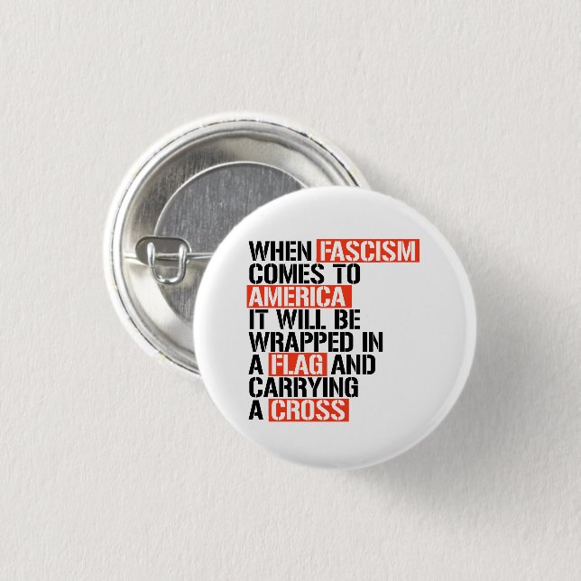 När fascismen kommer till Amerika Knapp (Framsida & baksida)