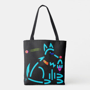 När Fetch blir sittande modern Tote Tygkasse