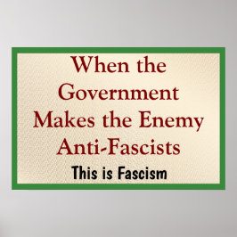 När fienden är antifatistisk poster