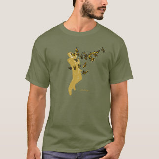 När fjärilar anfaller! t-skjorta tee