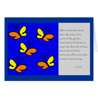 När fjärilslämnor hälsningskort