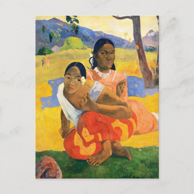 När gifter du dig? Paul Gauguin Vykort (Framsida)