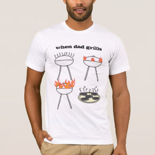 När grillar pappan det är en avfyragrillfestkung tee